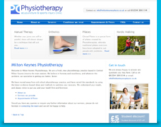 Physiotherapy website